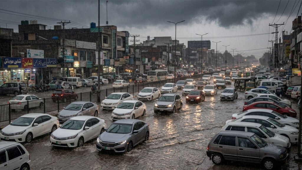 Drainages overflow as heavy rain lashes Islamabad, Rawalpindi