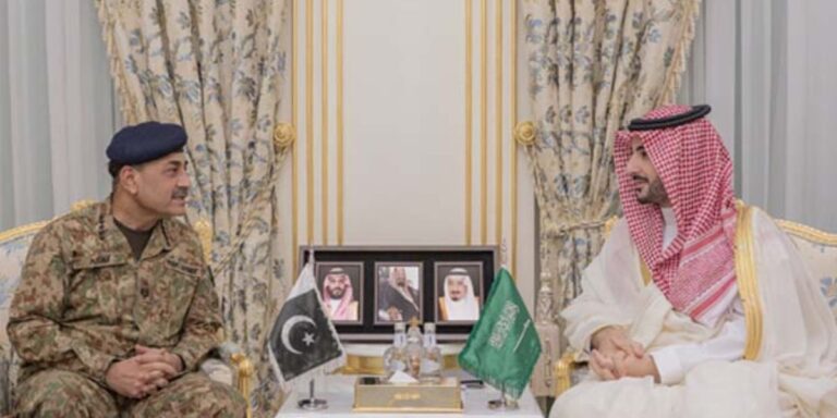 FM Asim Munir, Saudi defense minister reaffirm joint efforts to counter attacks on Saudi Arabia
