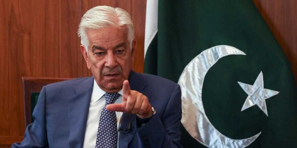 Khawaja Asif claims KP govt has links with terrorists